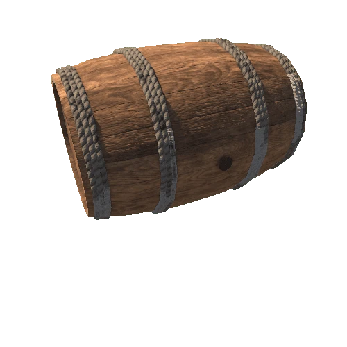 Wooden Barrels Ropes circles